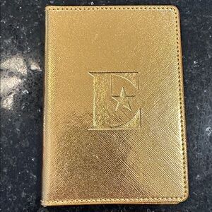 Gold Embossed Passport Holder